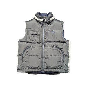 Tommy Hilfiger Vintage Men's L Down Filled Puffer Vest Brown 1990s H/00 Y2K